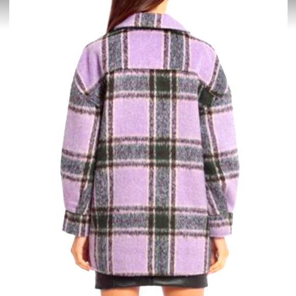 Avec Les Filles Plaid Fully lined Shirt Jacket -Shacket Small - Picture 5 of 17